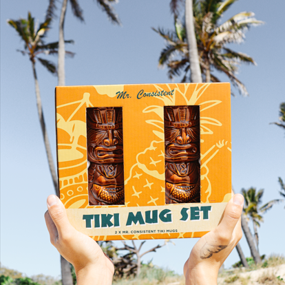 Mr. Consistent Tiki Mug Gift Set