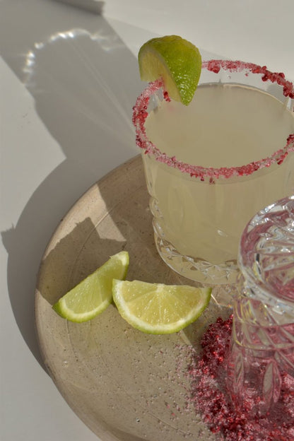 F n Lemons > Raspberry Sugar Cocktail Rim Garnish