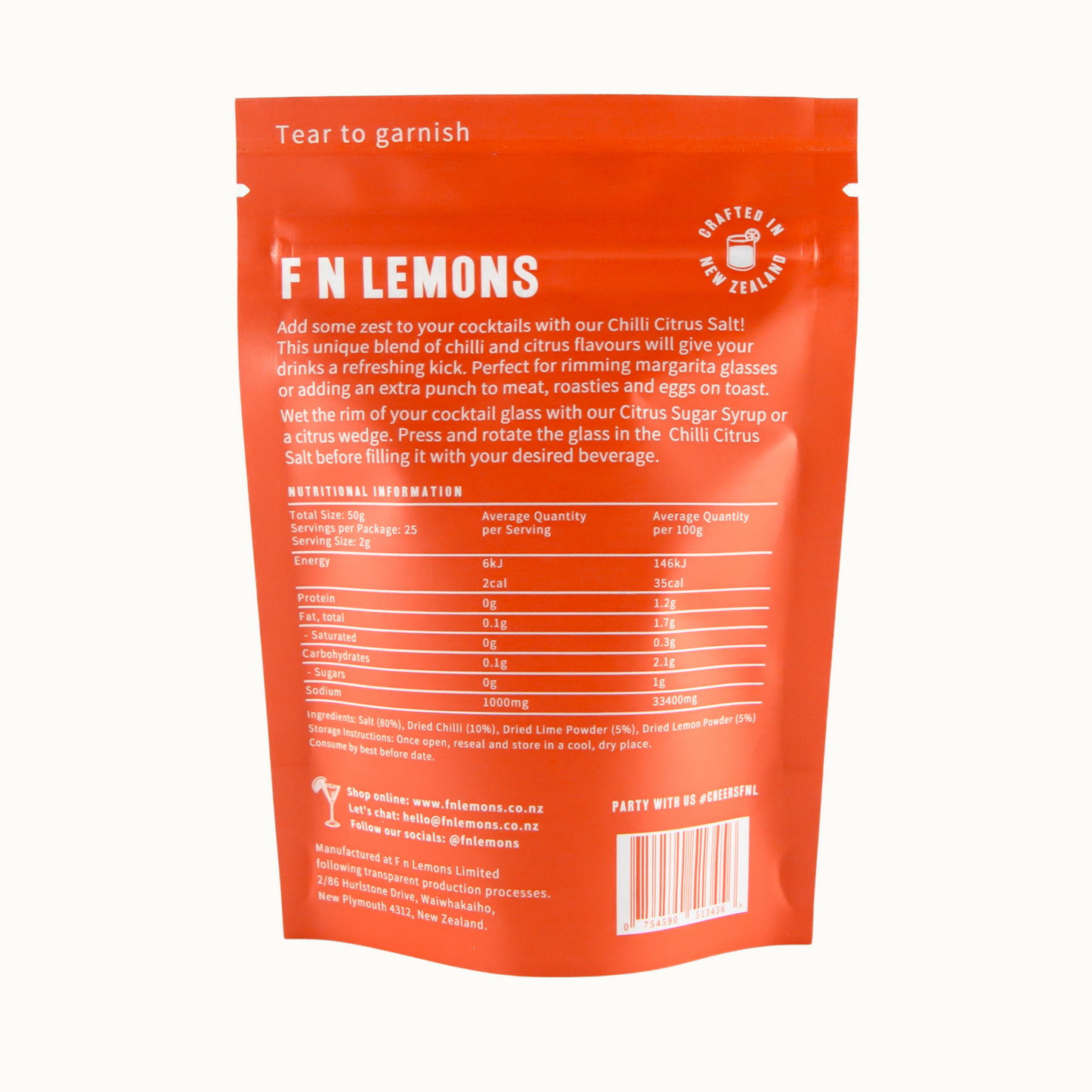 F n Lemons > Chilli Citrus Salt Cocktail Rim Garnish