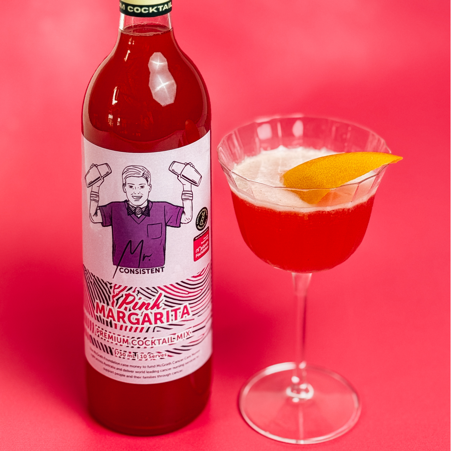 Pink Margarita Cocktail Mixer - 10 Serves