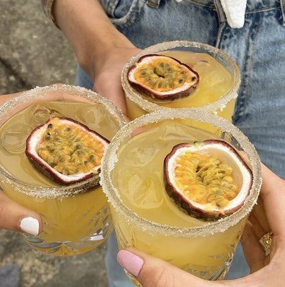 F N Lemons > Passionfruit Sherbet Cocktail Rim Garnish