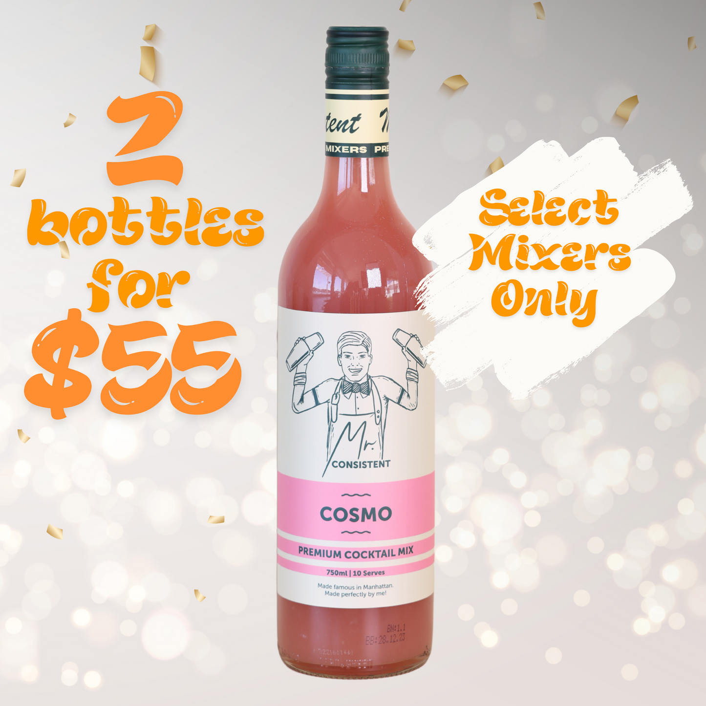 Cosmopolitan Cocktail Mixer - 10 Serves