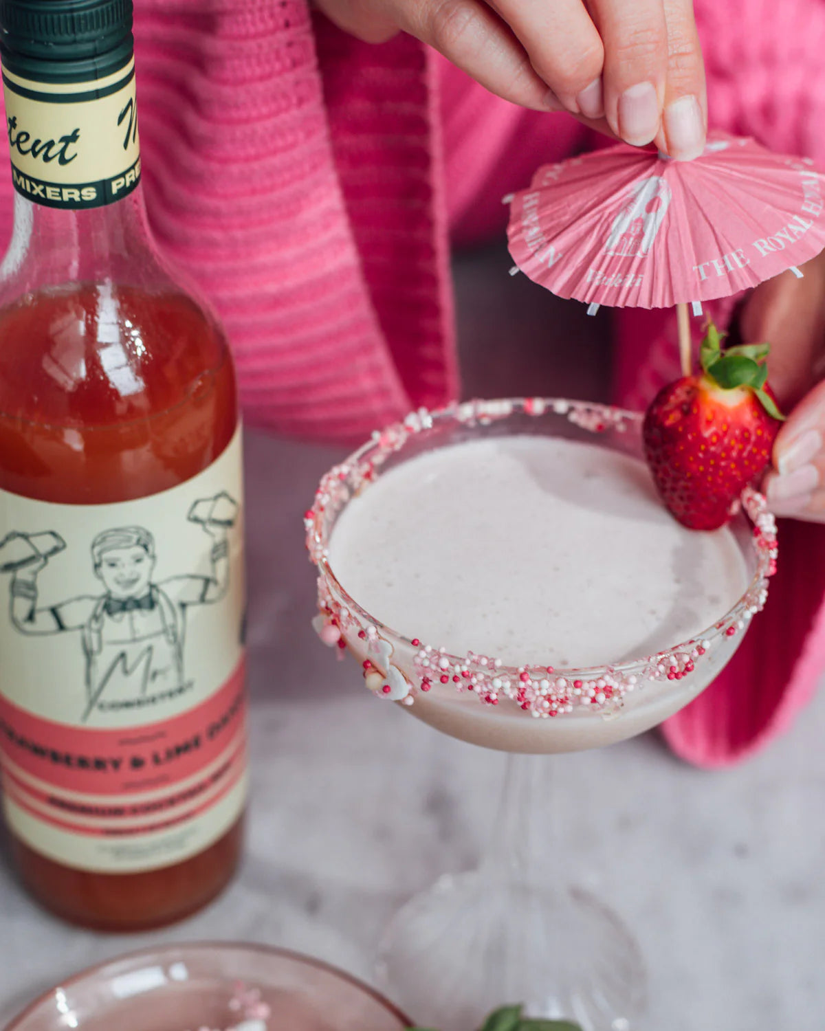 Strawberry & Lime Daiquiri Cocktail Mixer - 10 Serves