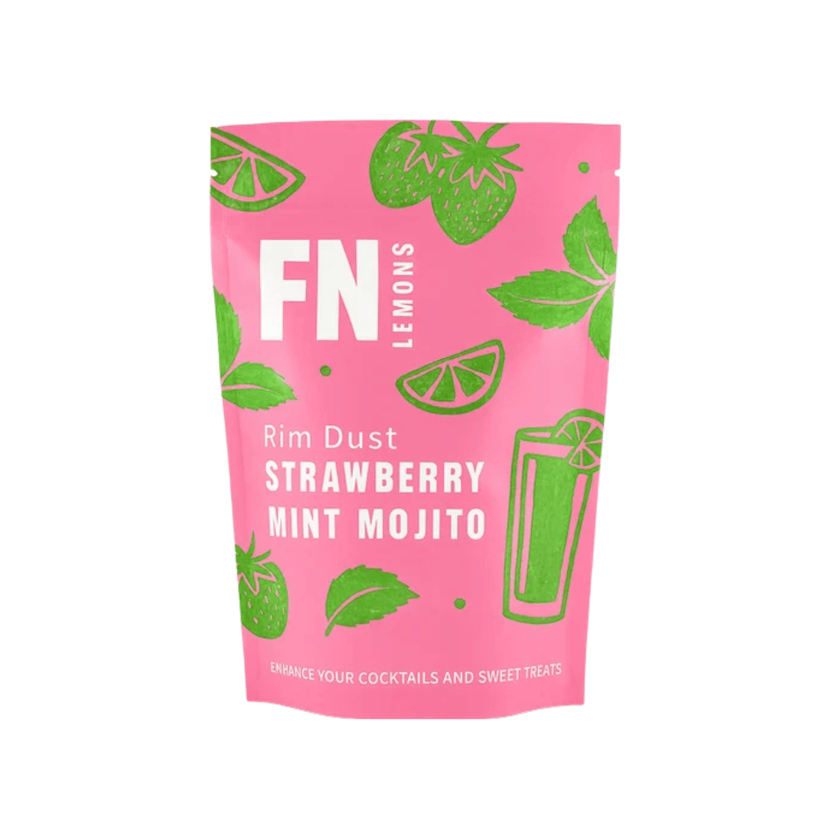 F N Lemons > Strawberry Mint Mojito Rim Garnish