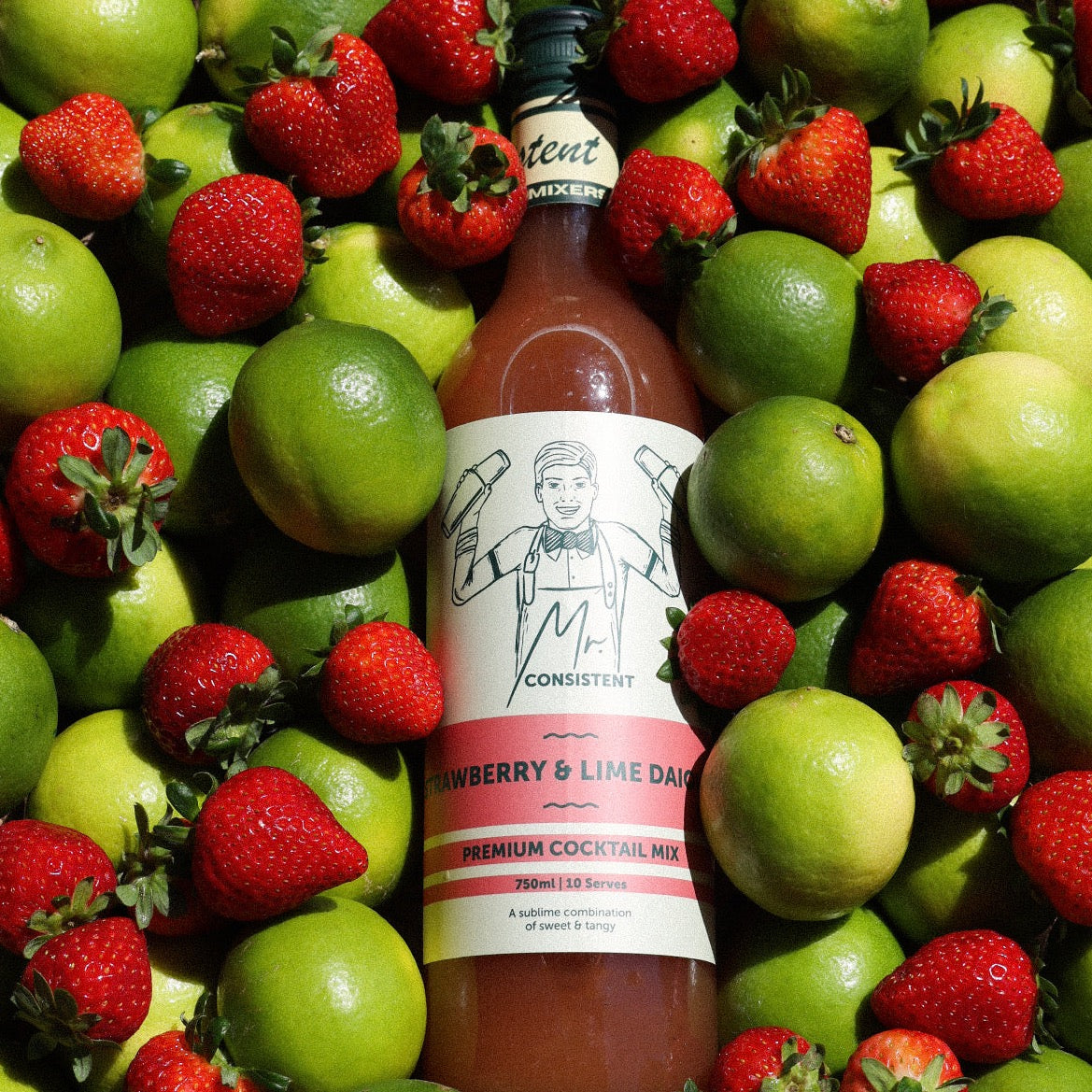 Strawberry & Lime Daiquiri Cocktail Mixer - 10 Serves