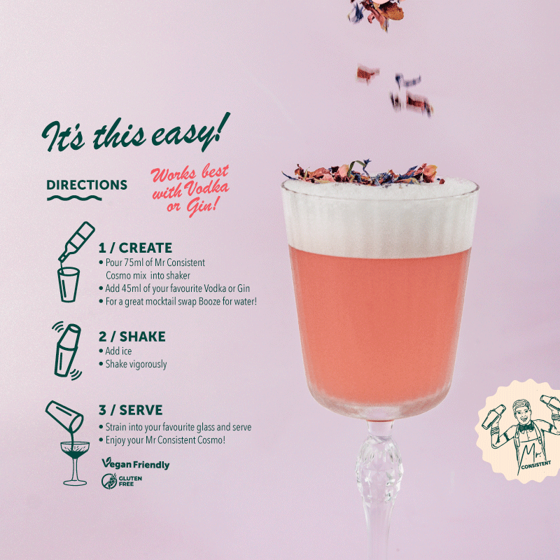 Cosmopolitan Cocktail Mixer - 10 Serves
