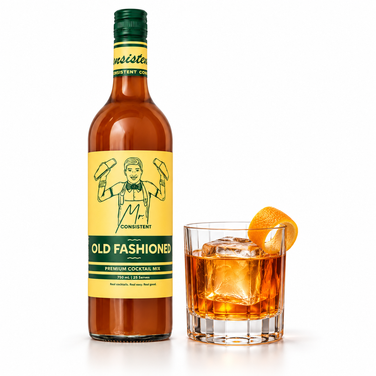 Old Fashioned Cocktail Mixer 750ml - 25 Serves