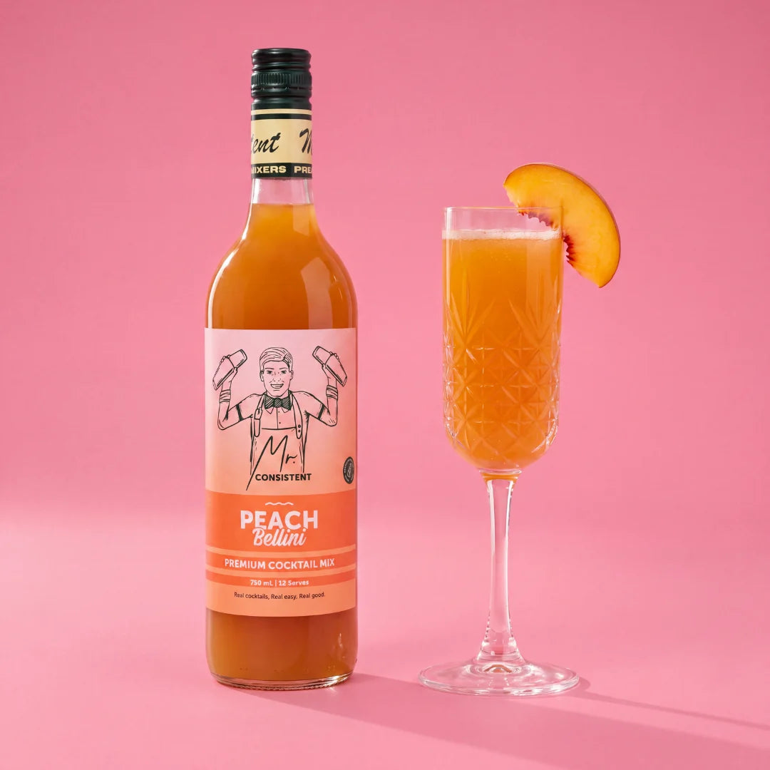Peach Bellini Cocktail Mixer - 12 serves