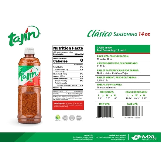 Tajín Clásico Seasoning 400g