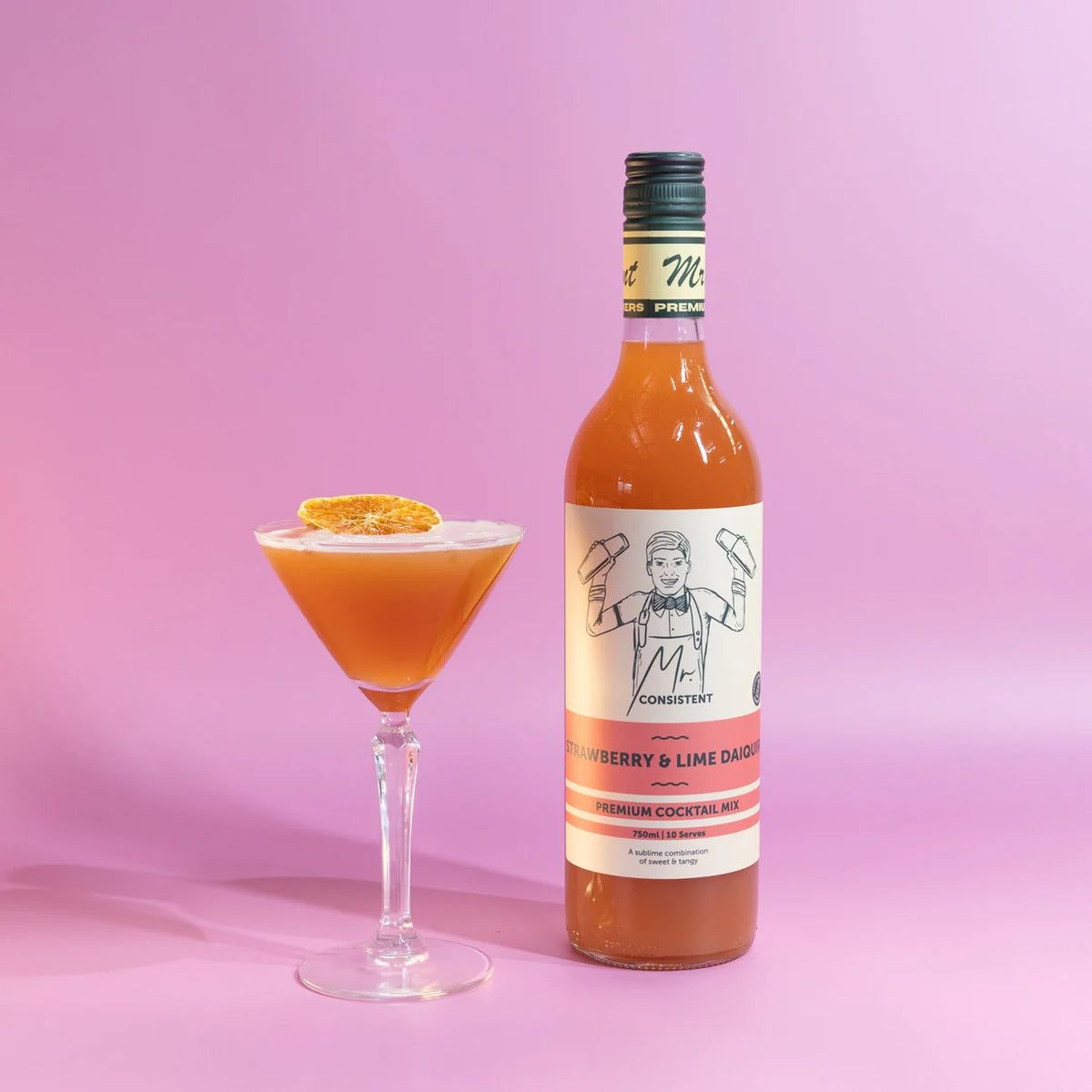 Strawberry & Lime Daiquiri Cocktail Mixer - 10 Serves